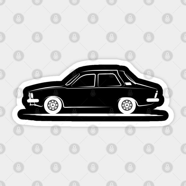 Renault 12 Renault R12 White Sticker by PauHanaDesign